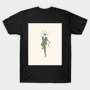 WOMAN FLOWER WHITE EDELWEISS T-Shirt